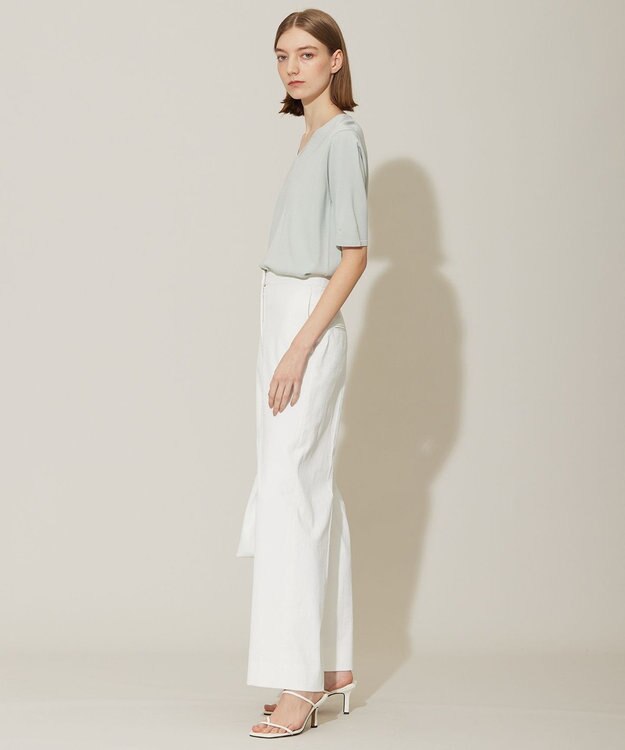 ICB 【WEB限定カラーあり・接触冷感・UVケア・洗える】 シンセティックハイゲージ 半袖ニット アイスグレー系