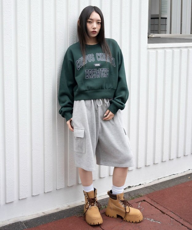 WEGO 【暖かい/裏起毛】裏起毛グラフィックスウェット 柄1