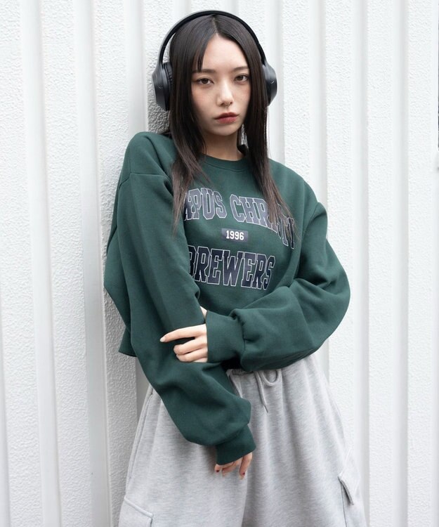 WEGO 【暖かい/裏起毛】裏起毛グラフィックスウェット 柄1