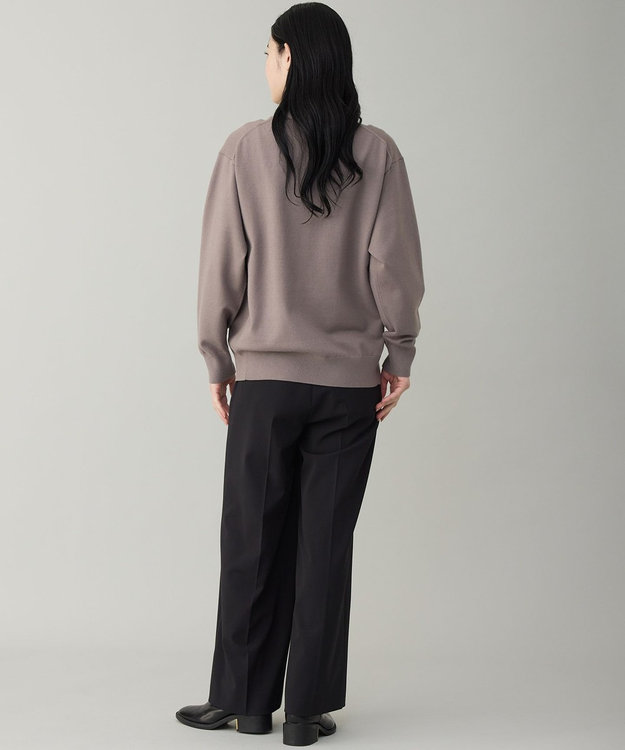 UNFILO MENS 【OCEANS YouTube 掲載/男女兼用】スムースシルキーニット カーディガン モカ