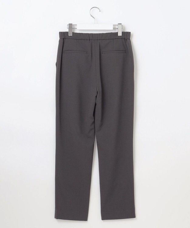 J.PRESS LADIES 【洗える】PLAIN WEAVE トロ  テーパード パンツ スレート系
