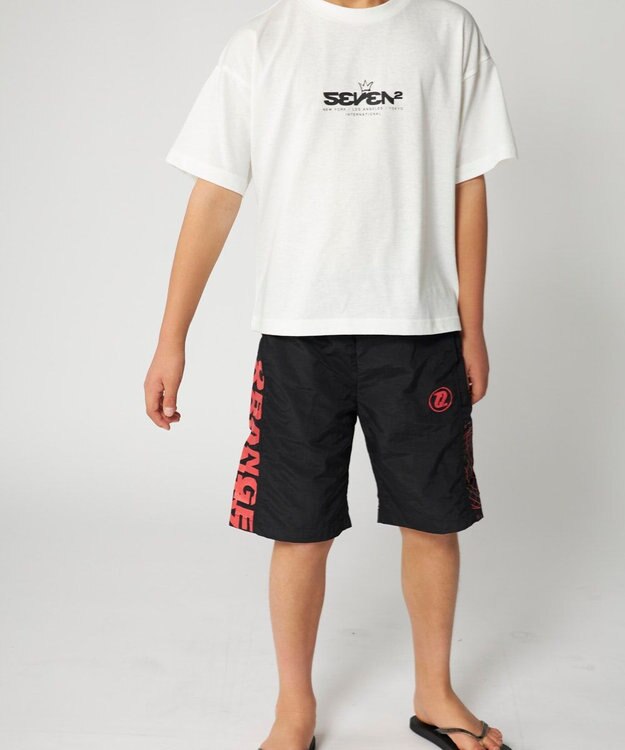 OP／FILA 【SEVEN2】ナイロンパンツ ブラック