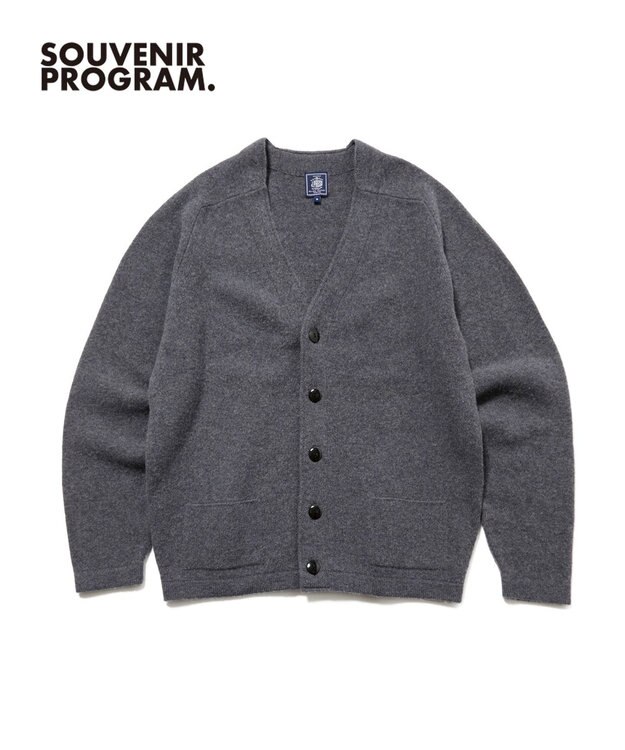 J.PRESS MEN 【J.PRESS ORIGINALS】【UNISEX】Shaggy Saddle Cardigan Sweater グレー系