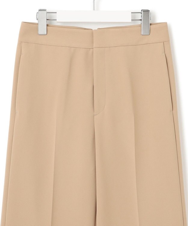 23区 【洗える】ストレッチダブルクロス サスペンダーパンツ ベージュ系
