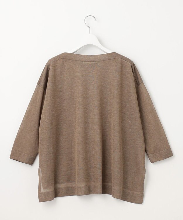 23区 L 【新色追加】シャイニーシアー ニット ブラウン系