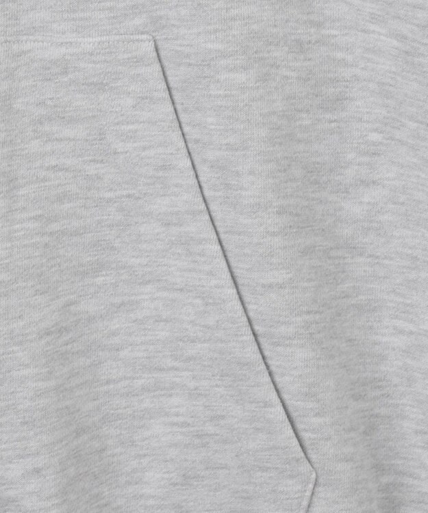 WEGO 【ユニセックス着用ITEM】ワッペンロゴZIPパーカー アッシュグレー