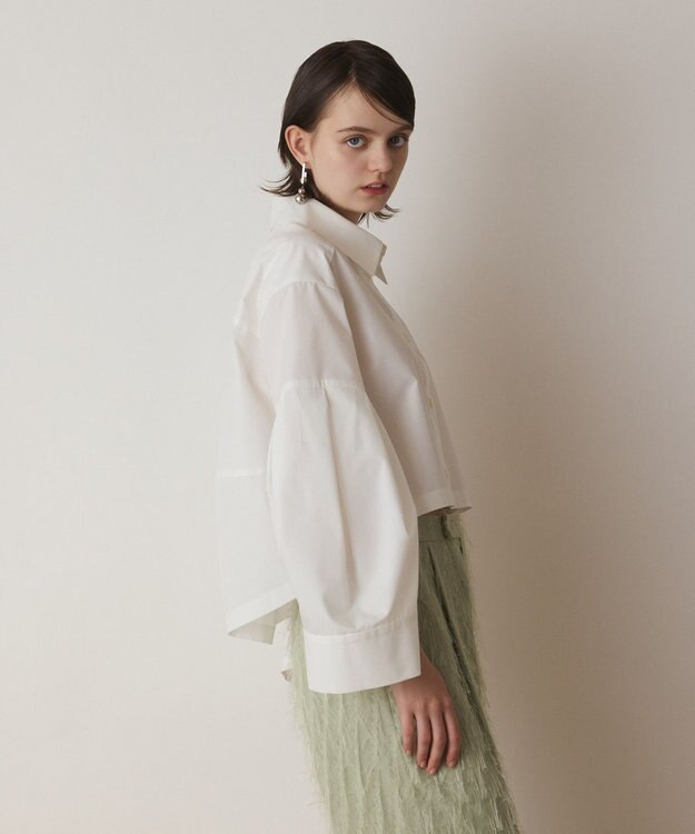 GRACE CONTINENTAL ビッグスリーブシャツ ホワイト
