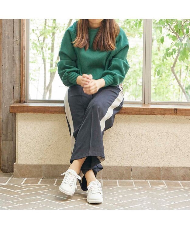 ing <ing>晴雨兼用ローカットスニーカー アイボリー