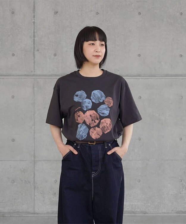 nitorito 【UNISEX】stone Tシャツ pink