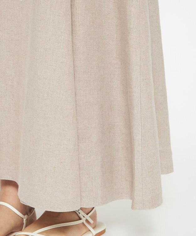 uncrave ヘリンボーン リネン ワンピース（uncrave WHITE） フラックスA