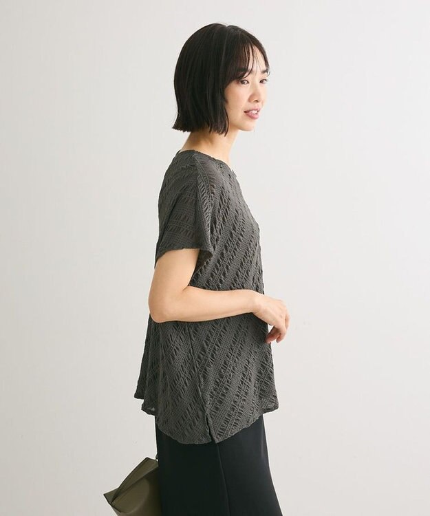 Green Parks ・ｆｕｒｒｙｒａｔｅバイヤスシャーリングプルオーバー Charcoal Gray