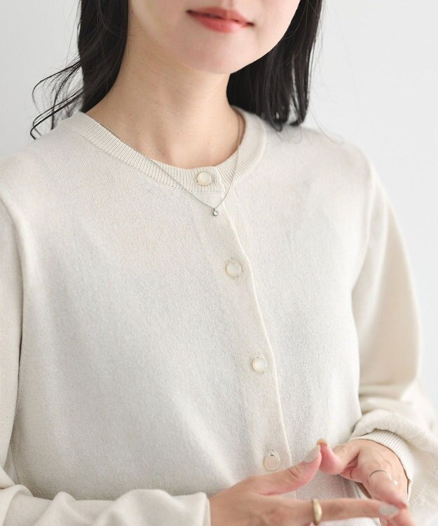 earth music&ecology アンジェリーナラメカーディガン Beige