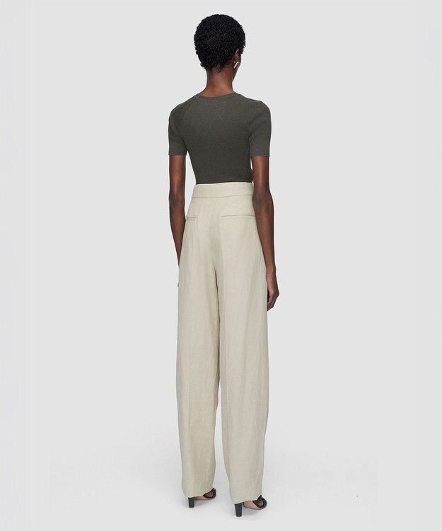 JOSEPH ライトリネンブレンド　トラウザーズ Powder