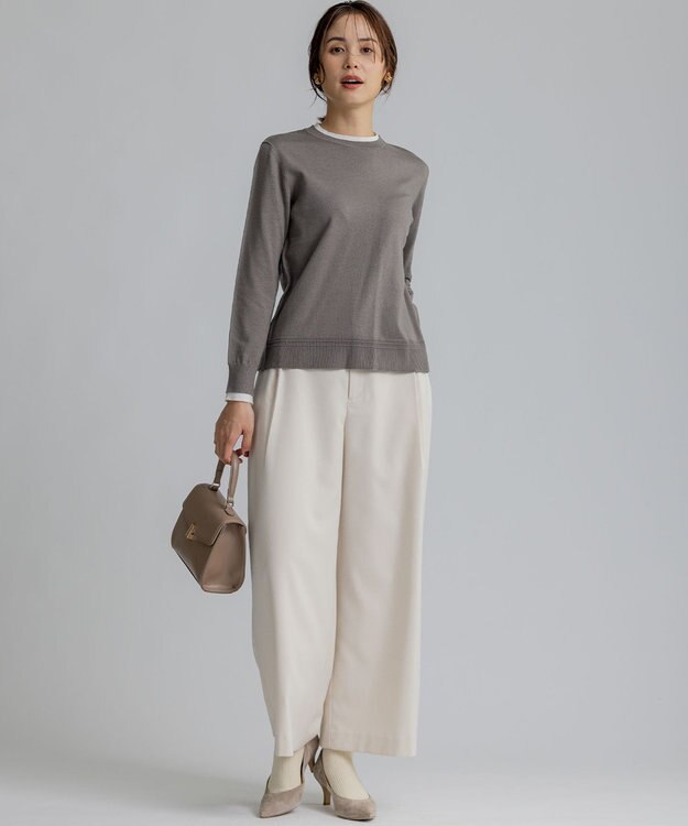 組曲 L 【WEB限定】リラクシーツインニットセット ブラウン系