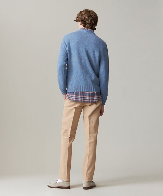 J.PRESS MEN 【KING SIZE】【Cash Lamb’s wool】ケーブルニット / クルー ブルー系