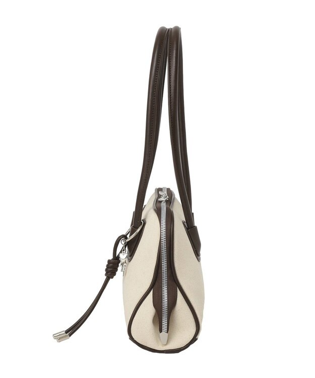 earth music&ecology チャーム付きオブロングボストン Brown