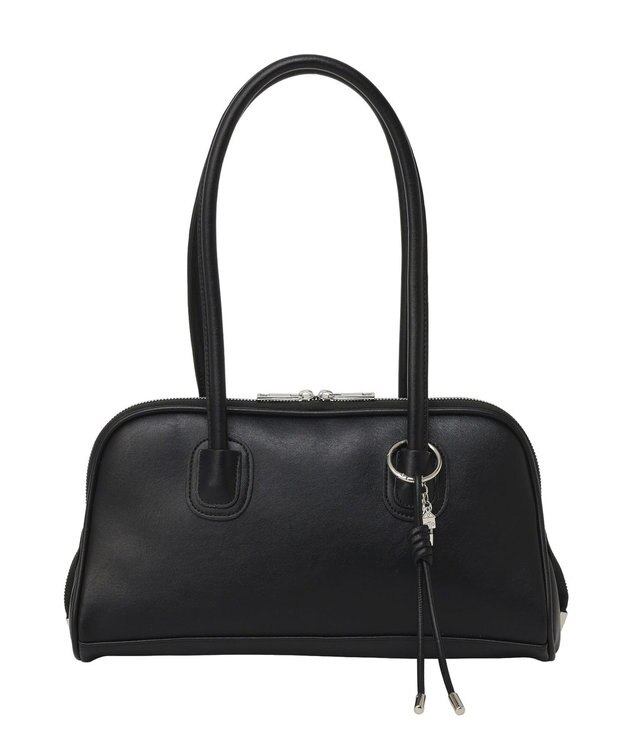 earth music&ecology チャーム付きオブロングボストン Black