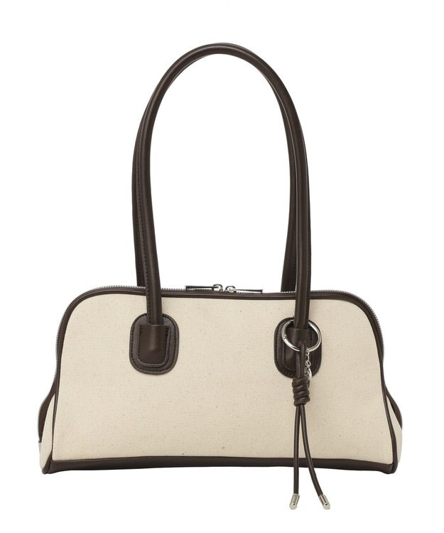 earth music&ecology チャーム付きオブロングボストン Brown