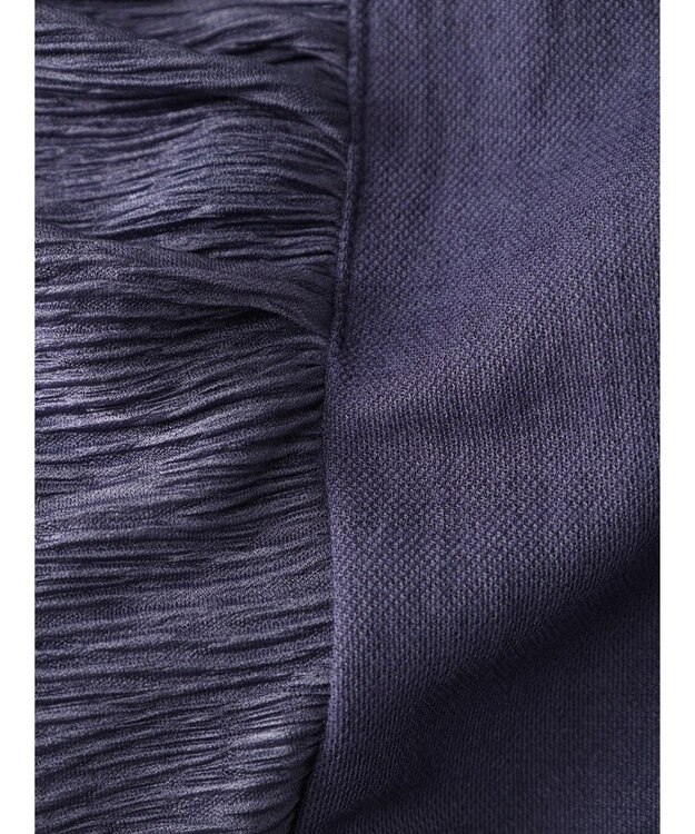 Green Parks ボリューム袖切替プルオーバー Blue