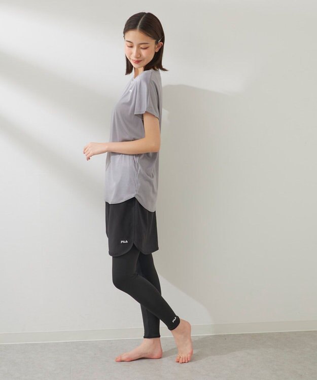 OP／FILA 【FILA】水陸両用フィットネスウェア 3点セット グレー