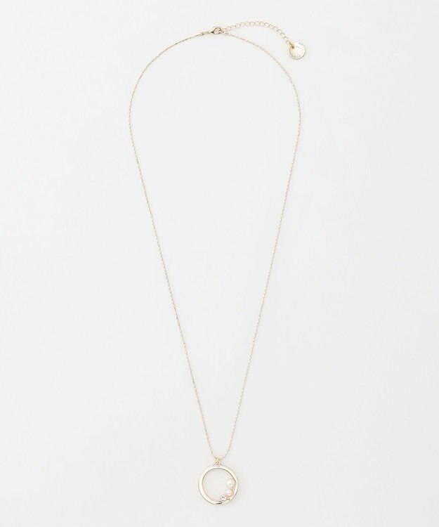 ANY SIS リングジュエル調 ネックレス ライトゴールド