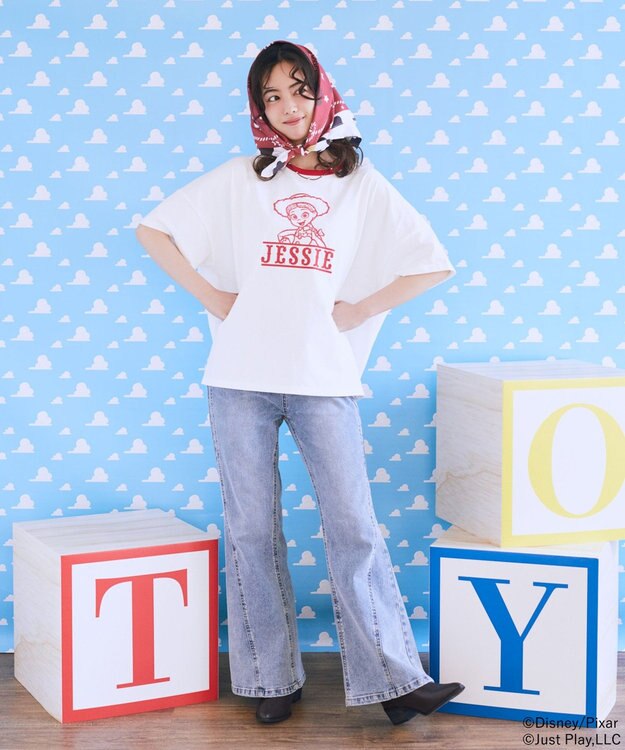 earth music&ecology 【予約】リンガーTシャツ/TOY STORY レッド