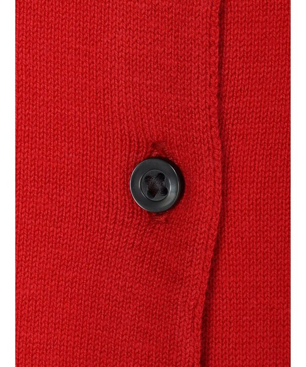 CRAFT STANDARD BOUTIQUE ２ＷＡＹクルーネックニットカーディガン Red