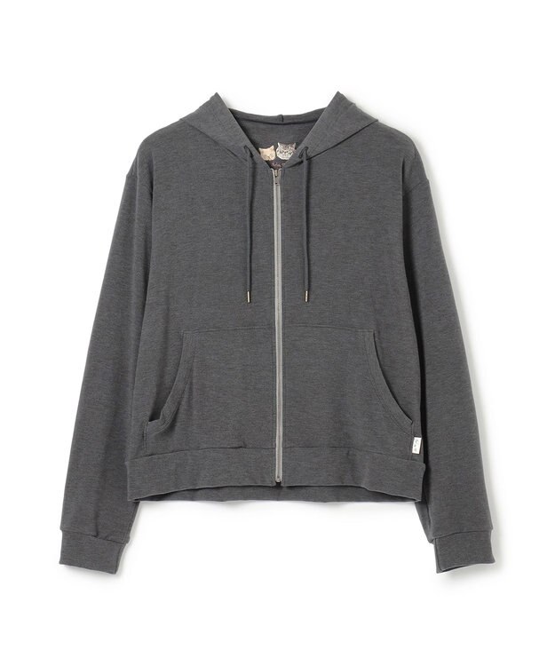 Chacott ◎【Nela ライン】ウォームアップジャケット ダークグレー杢