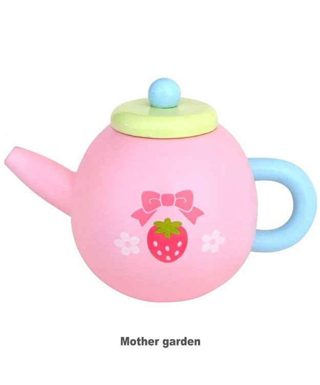 Mother garden  【ギフト巾着セット商品】 マザーガーデン 野いちご スウィートカフェリボン 《パステルティーポット付き》 ギフト巾着付きカフェリボン&ポット