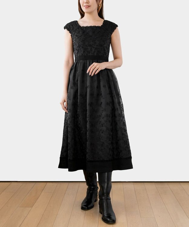 TOCCA 【洗える】FLOWERS ドレス ブラック系