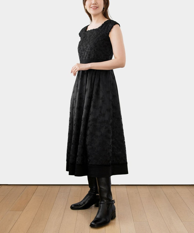 TOCCA 【洗える】FLOWERS ドレス ブラック系