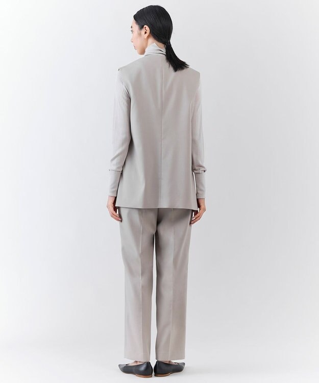 23区 【エステータ】ライトダブルクロス パンツ グレージュ