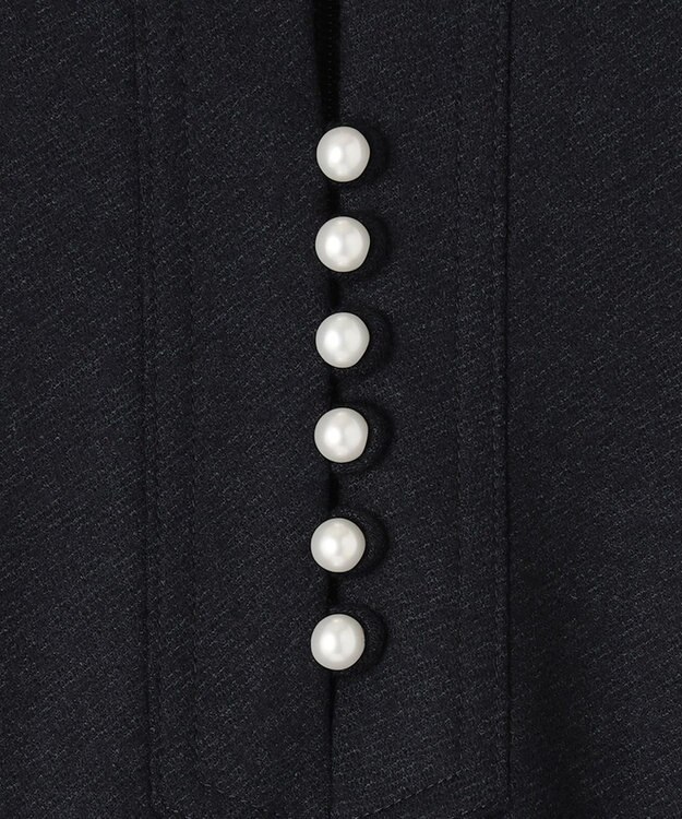 J.PRESS LADIES アクアレジェンドウールジャージー ワンピース ネイビー系