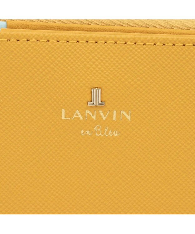 LANVIN en Bleu リュクサンブールカラー 二つ折りLファスナー財布 マスタード