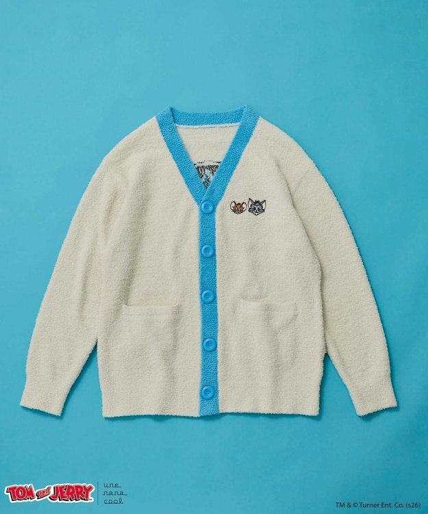 une nana cool トムとジェリー × une nana cool　ユニセックスカーディガン ベージュ