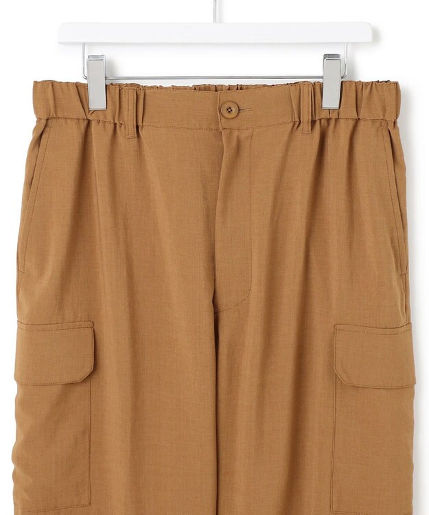 J.PRESS YORK STREET 【UNISEX】リネンライクイージー カーゴパンツ ブラウン系