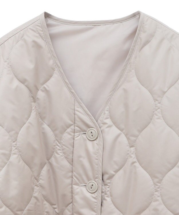 earth music&ecology キルティングハーフコート Beige