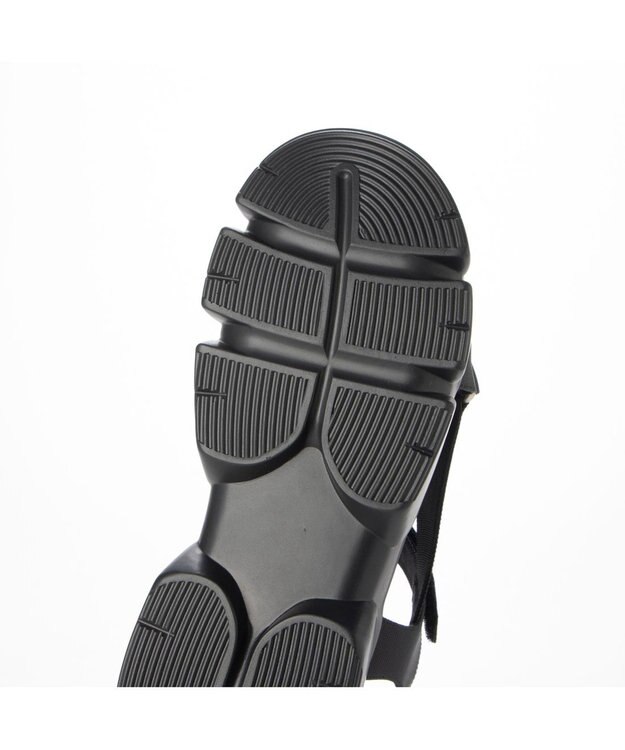 ing <ing>ボリュームソールスポーツサンダル ブラック