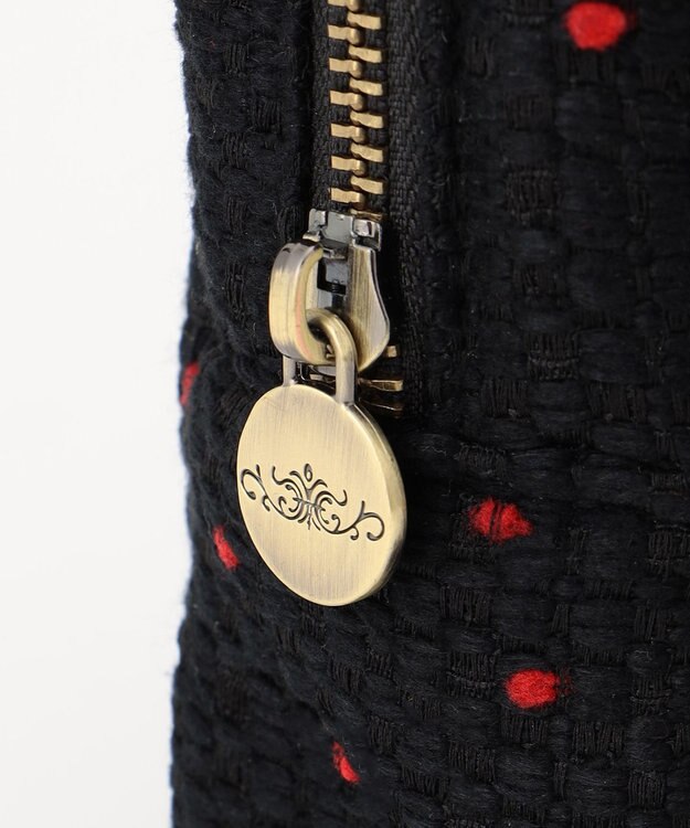 GRACE CONTINENTAL Fabricスクエアポーチ-AW ブラック