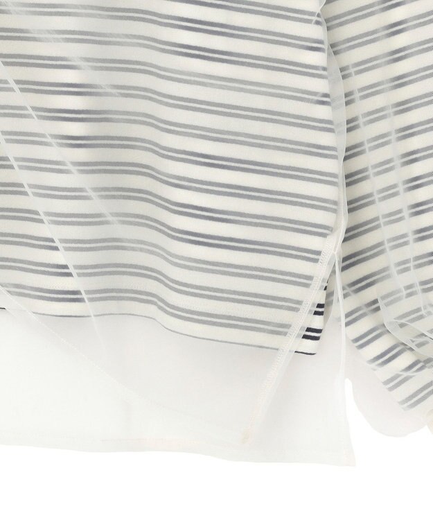 Green Parks シャーリングチュールドッキングプルオーバー Navy