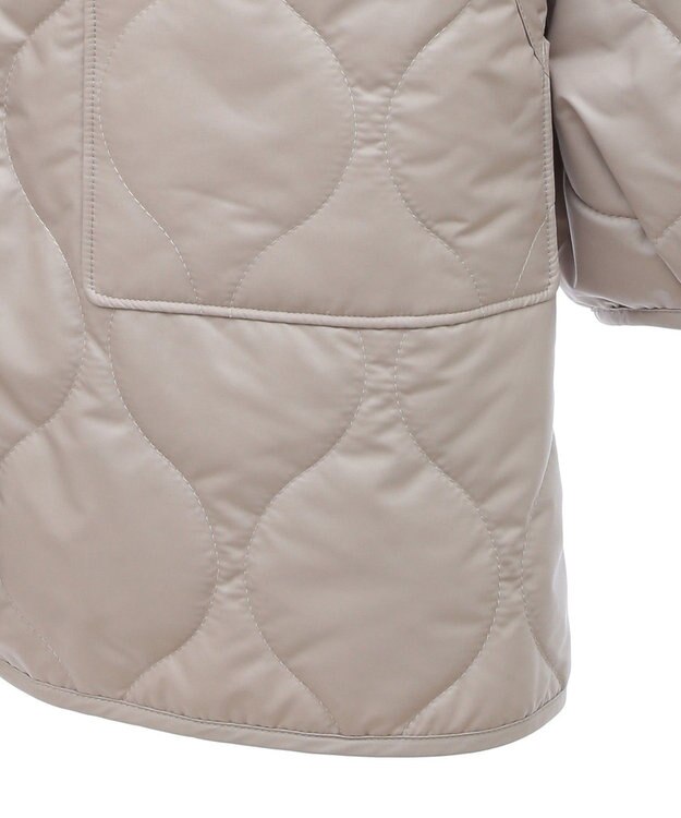 earth music&ecology キルティングハーフコート Beige