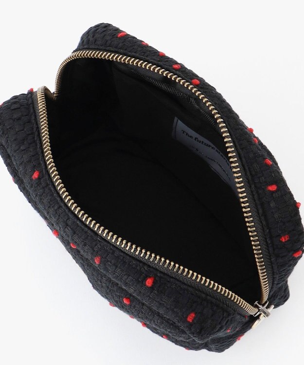 GRACE CONTINENTAL Fabricスクエアポーチ-AW ブラック