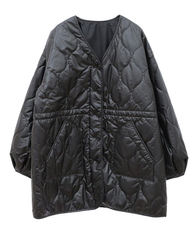 earth music&ecology キルティングハーフコート Black