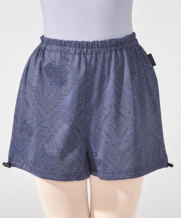 Chacott プリントサウナ　ショートパンツ アイアンブルー
