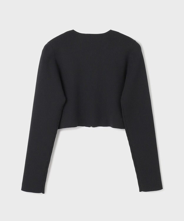 GRACE CONTINENTAL ショートリブニットカーディガン ブラック