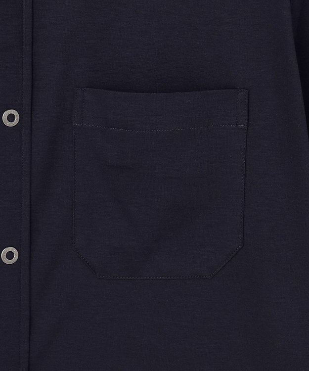 JOSEPH ABBOUD 【キングサイズ・ジャージー素材・ストレッチ】バーシブルジャージー シャツ ネイビー系2