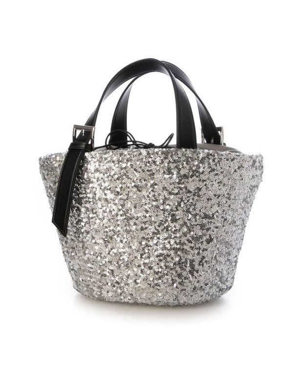 カシュカシュ cachecache / スパンコールかごトートバッグ / UNBILLION