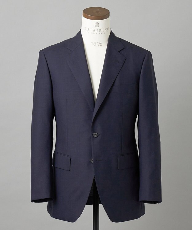 GOTAIRIKU 【山栄毛織】ウールモヘア ネイビー系8