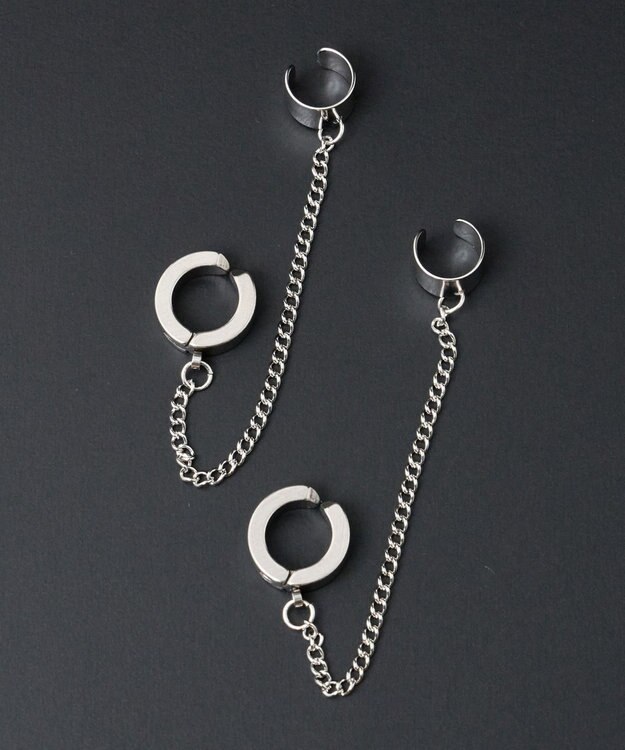 WEGO Ｍカフデザインイヤリング 柄3