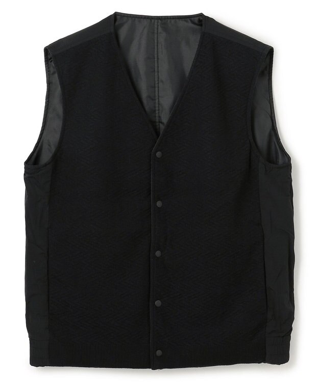 JOSEPH HOMME 【2WAY】パデットニットブロック　リバーシブルベスト ブラック系